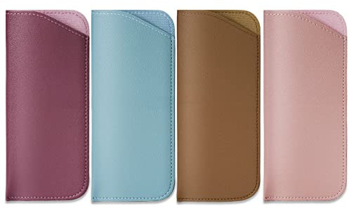 molshine Custodia per occhiali Soft Shell portatile, custodia per occhiali in pelle,custodia per occhiali per occhiali da vista Occhiali da sole piccoli