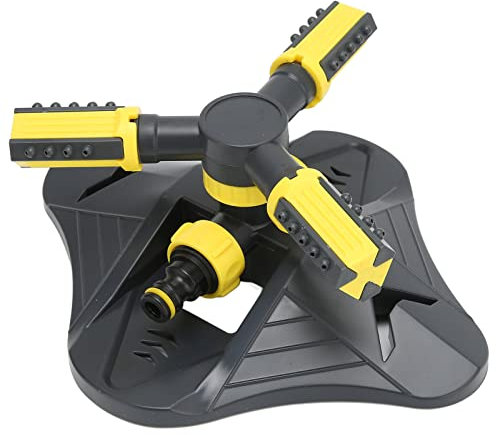 BORDSTRACT Irrigatore da Giardino, Irrigatore d'Acqua per Prato G1/4 Automatico, Irrigatore da Giardino Tubo da Giardino per Cortile, Rotazione di Irrigazione Prato a 360 Gradi