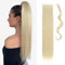 TESS Ponytail Extension Blond 60 cm, Bleichblond (#613C) Glatt Zopf Extension Pferdeschwanz Haarteil 90g Lange Haarverlängerung Zopf