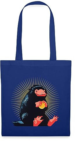 Spreadshirt Phantastische Tierwesen 3 Niffler Stoffbeutel, One size, Royalblau