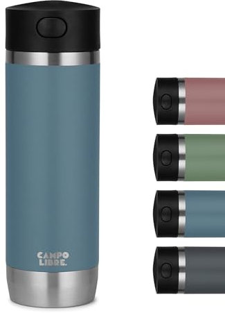 Campo Libre.® Anto I Kaffeebecher to go thermo I Thermobecher 450ml I 100% auslaufsichere Travel Mug mit One-Touch-Verschluss I Premium Coffee to go becher I Doppelwandig, hält mind. 6h heiß…
