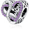 Rimgoris 925 Charm in argento sterling per bracciali da donna collana Madre Infinity Cuore perline Charms Donna Bracciale Fascino