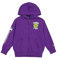 Champion Legacy Play with Graphics B (306910) -Ultra-Light Soft Compact Polyfleece Full-Zip Hooded Felpa con Cappuccio, Viola Petunia (PRV), 13-14 Anni Bambino