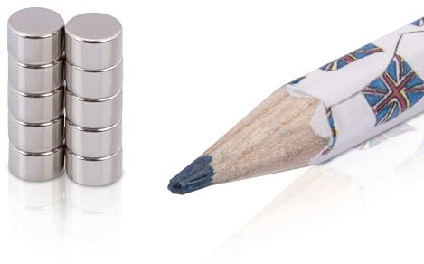 Magnete für Magnettafeln 20 Stück Silber 3 x 1,5 mm N45 Runde Neodym Magneten Scheibenmagnete Flach sehr Stark Mini Magnet zum Basteln kleine Magnet Set Starker Halt Pinnwandmagnete Kühlschrank