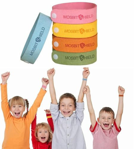 Pulseras Repelentes de Mosquitos,Pulsera Mosquitos Antimosquitos,Pulsera Antimosquitos,Pulseras Repelentes para Mosquitos,100% Natural No Tóxica Mosquito Insectos para Niños y Adultos,5 Piezas