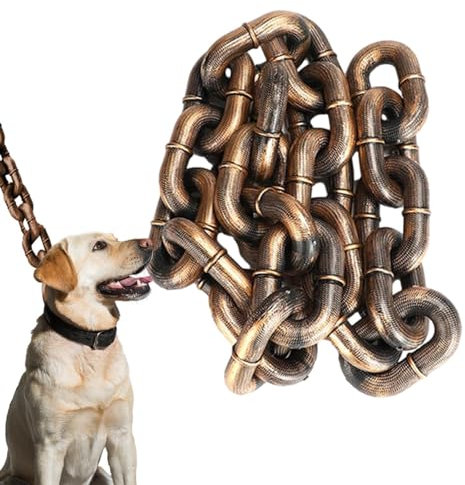 Hundeleine Kette Lustig,Hundeleine Große Hunde,Hundeleinen Für Mittelgroße Hunde,Kettenhundeleinen,Haustierleinen Für Hunde, Welpenketten wasserdichte Lange Hundeleinen,stoßdämpfende Hundeleine