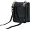Sawiqpd for Samsung Galaxy Z Flip 6 Case, Slim Premium Leather Crossbody Wallet Phone Case with Adjustable Lanyard Strap ShockProof Cute Protective Cover for Samsung Galaxy Z Flip6 5G, Black