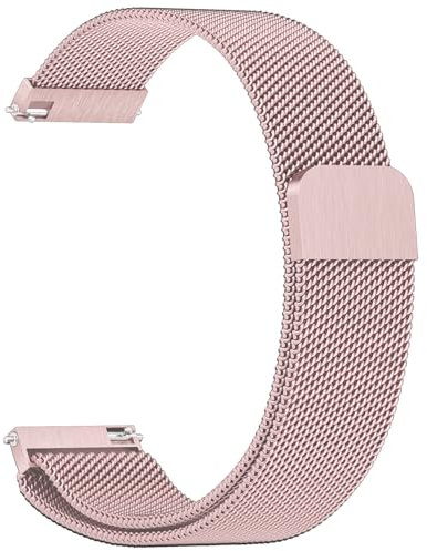 Vancle Metall Uhrenarmband 20mm Damen Herren, Edelstahl Schnellverschluss Smartwatch Ersatzarmband 20mm mit Magnetverschluss Quick Release Armbänder Smartwatch Zubehör für Frauen Männer