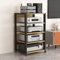 FCYNNV Multimedia-Ständer 5-stufiger AV-Medienständer, Eckregal für Zuhause/Büro/Kino, Eck-TV-Schrank mit verstellbaren Regalen, CD-Stereo-Aufbewahrung (C)