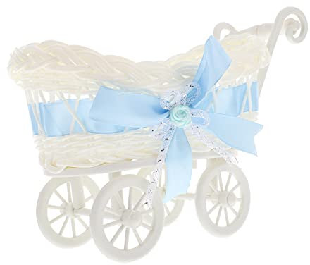 TOYANDONA Party geflochtene Körbe Nymphensittich Spielzeug Stubenwagen Sitz ablagekörbe kühlkorb einkaufskorb Trockenobstkorb Organisator zur Aufbewahrung von Schokolade pp Sky-blue