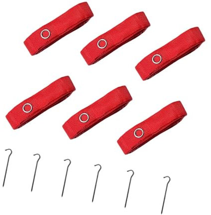 Dickly 6X Beachvolleyball-Linien, Spielfeldmarkierung, Einzel- und Doppelspielfeld, tragbare Grenzlinien, Feldmarkierung für Sand- und Outdoor-Sportarten