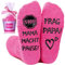 QZOSZ Muttertagsgeschenk Geschenke für Mama zum Geburtstag Muttertagsgeschenke für Mama Socken mit Spruch Stop MAMA MACHT PAUSE FRAG PAPA, Lustige Geschenke für Frauen Geburtstagsgeschenk für Mama
