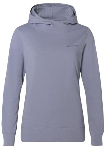VAUDE Damen Kapuzenpullover Tuenno Hoody, pflegeleicht und schnelltrocknend, Dark iris, 46