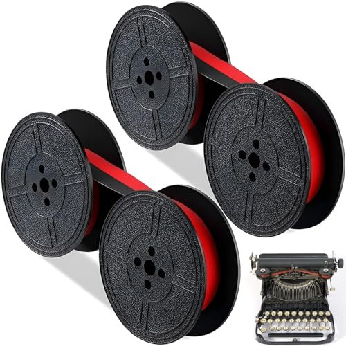 2er Pack Farbband Schreibmaschine,Farbband Für Schreibmaschine,Doppelpack Schreibmaschinenband,Doppel Spule Schreibmaschinen Farbband,mit Klassischen Modellen DIN 2103 32755