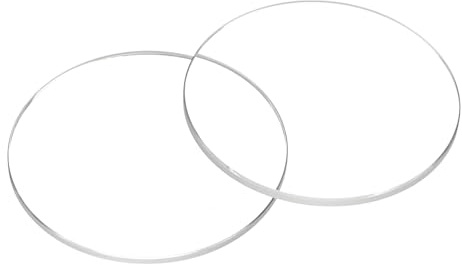 QUARKZMAN 2Pcs de Lente de Cristal de Reloj 30Mm D 1.2Mm Lentes de Cristal | de Espejo de Dial de Repuestos, Cristal Ultra-Claro, Borde Biselado Plano Redondo, para Caras de Reloj