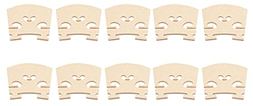 Qusedwey Violin Bridge 4/4 Maple Leaf Violin Bridge 10 Pack Violin Parts Violin Code
