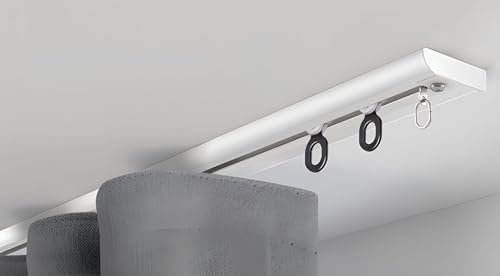 Deckenvorhangschiene, Dicke, Schwere Aluminium-Vorhangschienen Deckenmontage-Vorhangschienensystem Mit Rolle, Raumteiler-Leises Vorhangschienen-Kit