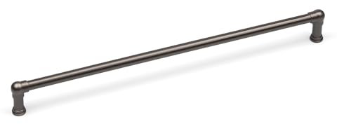 Tirador de cocina industrial de peltre de 320 mm, estilo antiguo, rústico, plateado, barra larga, para armario, puerta, cajón, muebles