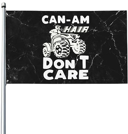 Garten Fahnen Can Am Haare Sind Egal Dekoration Fähnchen Waschbar,Witterungsbeständiges Fahne Für Haus Feiertage Party 90X150Cm
