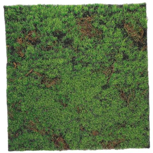 POPETPOP Simulazione Muschio Prato Tappeto Erboso da Prato Cane dall' Finta Tappetino in Sintetica Tappeto di Muschio Tappeto in Finta Decorazione di Muschio Plastica Verde