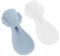ABOOFAN 2 Stück Silikon Babylöffel mit Squeeze Funktion für Füttern Wiederverwendbar für Brei und Quetschies Ergonomisches Design Blau und Weiß
