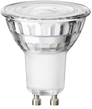 ledscom.de GU10 LED Leuchtmittel, PAR16, weiß (4100 K), 8,2 W, 1179 lm, 33° Reflektorspiegel (silber) EEK C
