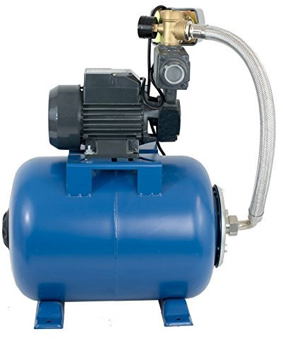 Wasserpumpe 250W 35 l/min 24L Druckkessel Gartenpumpe Hauswasserwerk Kreiselpumpe