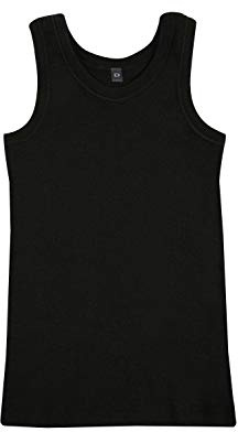DILLING Kids' Tank top - Organic Merino Wool Black 11-12 Years