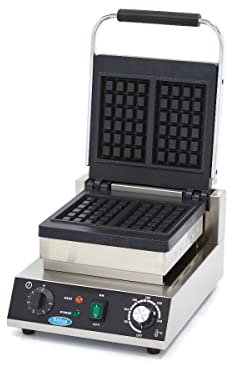 Gaufrier 2 Pièces Gaufre de Bruxelles - Revêtement antiadhésif - Gaufres Classiques - Gaufrier - Professionnel