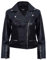 Infinity Leather Giacca da Donna Stile Vintage in Vera Pelle con Zip da Motociclista XS