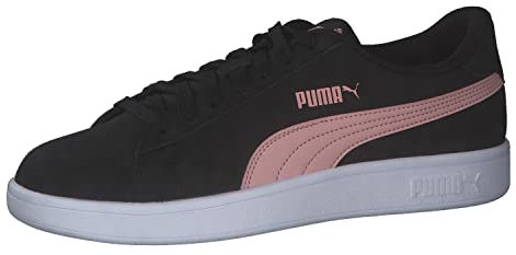 PUMA Smash v2 Buck, Sneaker Unisex-Adulto, Nero Black-Bridal Rose White, 37 EU