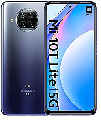 Xiaomi – Téléphone Portable Mi 10T Lite, 6 + 64 Go, écran 6,67 FHD+ DotDisplay, processeur Snapdragon 750 G, Appareil Photo Quadruple 64 MP AI, Batterie 4 820 mAh, Couleur Bleu Atlantique