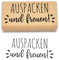 Frau WUNDERVoll® Stempel - Auspacken und freuen- aus Holz, Schrift-/ Motivgröße: 6 x 2,6 cm/Weihnachten, Adventskalender, Handstempel, Motivstempel, Dekostempel, Geschenke, Hochzeit,Gastgeschenk