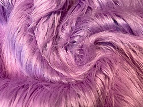 CRS Fur Fabrics 5056653806952 Stoff, Acryl, Flieder, 1Mtr - 150cm x 100cm