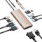 PHIXERO 12 in 1 USB Docking Station Triple Monitor for Mac M1/M2, Displaylink Dock with 2 HDMI & 1 VGA, 3 USB 3.0 &1 USB 2.0, SD/TF Port, Ethernet, Audio, Compatible with Thunderbolt, Windows,et