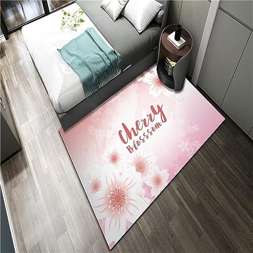 RUGMRZ Fleckerlteppich Soft Cartoon Kinderzimmer outdoorteppich Rosa küchenteppich Auslegware Kinderzimmer fleckerlteppich rugs130x200CM