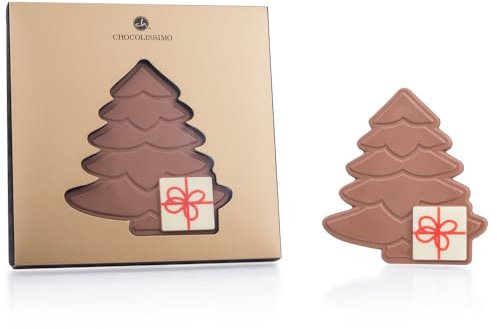 Weihnachtsbaum mit Puzzle - Schokolade | Schokoladentafel mit Schokoladenstein | Weihnachten | Weihnachtsschokolade | Tannenbaum | Schokoladenbaum | Mann | Frau | Kinder | Geschenkidee | Geschenk