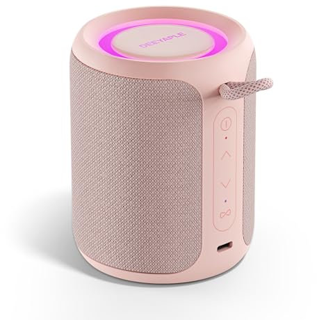 Deeyaple Cassa Bluetooth, cassa bluetooth portatile con bassi profondi, altoparlante Bluetooth 5.3 collegato, altoparlanti bluetooth 15W, IPX7 impermeabile, doppio accoppiamento stereo