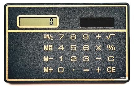 Kleiner Taschenrechner, solarbetriebener Taschenrechner, 8-stelliger Taschenrechner, Mini-dünner Körper, tragbarer Standardrechner, dünner Kartenrechner
