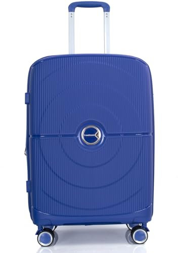 Travelhouse Pisa - Trolley mit 4 Rollen erweiterbar 75cm | 75x48x31/36 cm | 3.6 kg - Navy