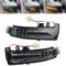 Yoegerery Dynamische LED-Spiegelanzeige, Blinker, Ersatz für Mercedes-Benz W176 W246 W212 W204 CLA C117 GLA GLK W221 CLS W218 (OM-Transparent)