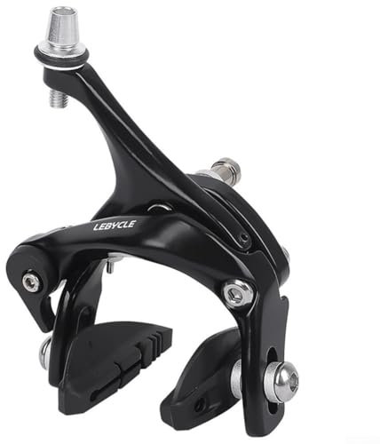 Road Bike Dual Pivot Calipers Children Bicycle C Brakes Folding Bike Front Rear Brakes Side Pull Caliper Rim Calipers (Black back clip)