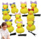 10 X Entchen Haarspangen-Set, Gelbe Ente Haarschmuck, Cartoon Haarnadeln Für Kinder, Tier Kopfbedeckungs Plüsch Haarnadel Set,Lustiger Haarschmuck, Weiche Haarnadeln, Kopfschmuck
