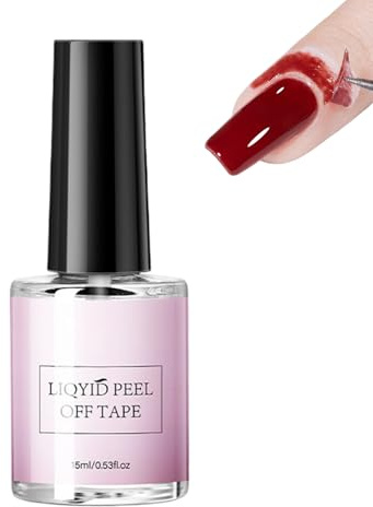 Hozaenwa Peel Off Gel Unterlack - Abziehbares Nagellack Gel | 15ml Schnelltrocknende Formel für Maniküre bei Schönheitssalon, Hochzeit, Karneval und täglichen Gebrauch zu Hause mit einfacher