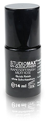 STUDIOMAX Rapid Soft Finish Milky Rose - UV Quick Finish milchig rosé ohne Schwitzschicht 14 ml