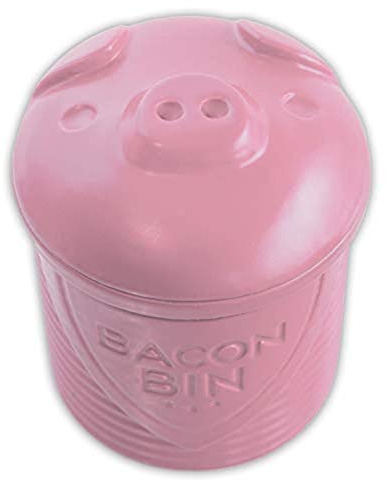 Talisman Bacon Bin Grease Holder, Silicone, Pink