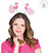 Flamingo Flamingohaarreif Glitter Paradiesvogel