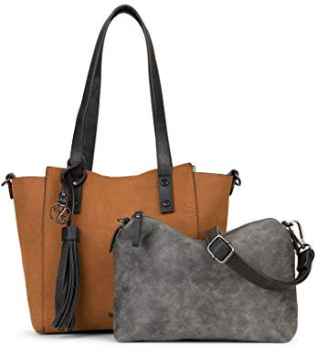 Emily & Noah Shopper Bag in Bag Surprise Damen Handtaschen Zweifarbig cognac 700 One Size
