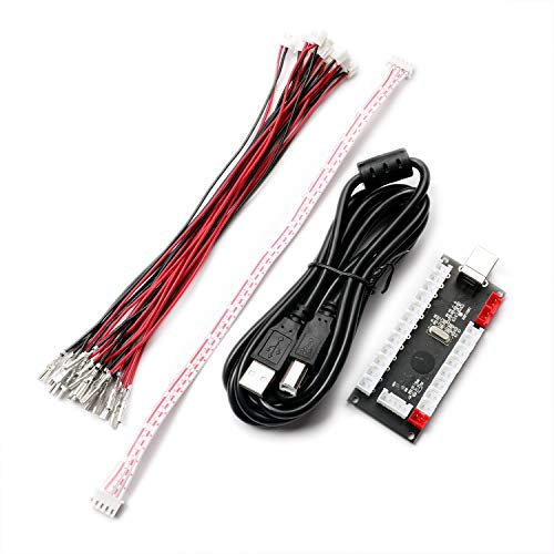 BEYEE Zero Delay Arcade USB Encoder PC to Joystick For MAME & Raspberry Pi Retropie Projects (2Pin+4.8mm)