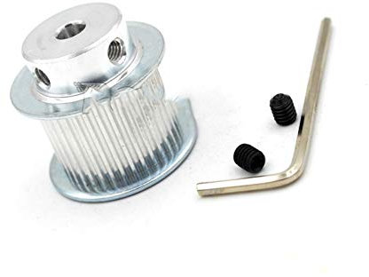 ZHaonan-zahnriemenscheibe, 30 Zähne 2GT Timing Riemenscheibe 5/6,35 / 8mm, Breite 15mm, GT2-Synchronriemen für 3D-Drucker, 30T GT2-Riemenscheibe, Genaue Größe